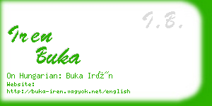 iren buka business card